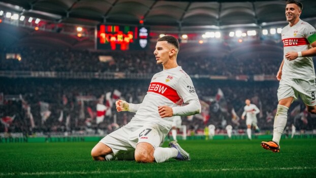 شتوتغارت يتفوق على سلتا فيغو وفوز استون فيلا على بولونيا وخسارة غلاسكو راينجرز وانتصار اولمبيك ليون