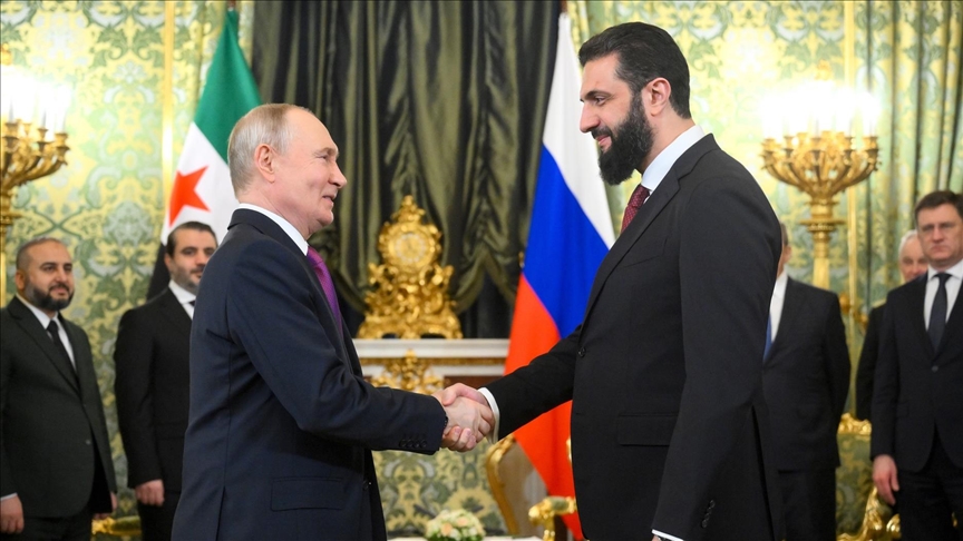 الشرع وبوتين يشددان من موسكو على وحدة الأراضي السورية!