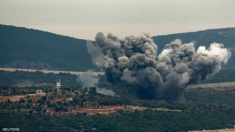 عشرات القذائف الإسرائيلية تسقط على مناطق في جنوب لبنان