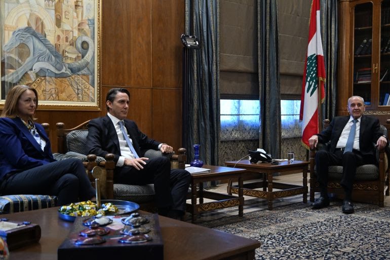 هوكشتاين والسفيرة الأميركية التقيا بري وبحثا معه تطبيق القرار الأممي 1701