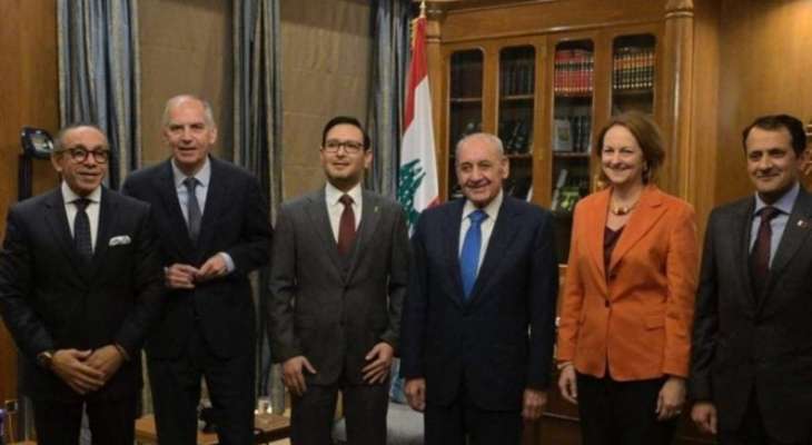 بري يلتقي سفراء اللجنة الخماسية في عين التينة!