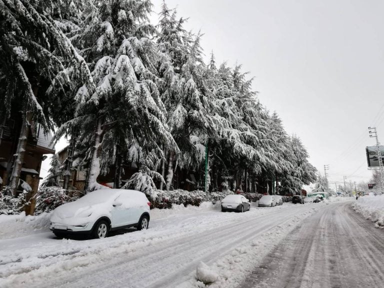ثلوج كثيفة ودرجات حرارة منخفضة: لبنان تحت وطأة العاصفة أسيل!