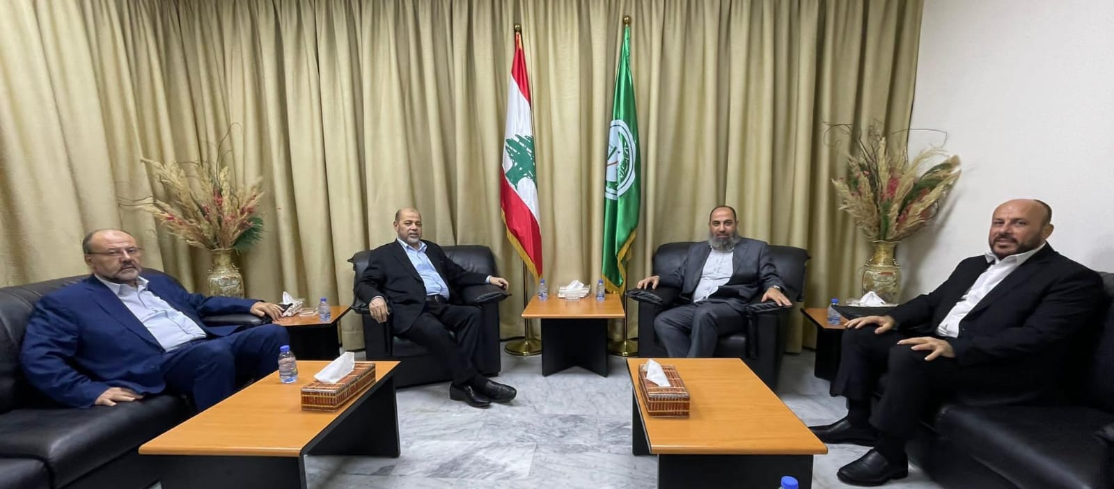 الأمين العام للجماعة الإسلامية يستقبل نائب رئيس حماس ويؤكّد على الوقوف إلى جانب الشعب الفلسطيني