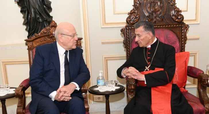 ميقاتي بعد لقائه الراعي: أستغرب ما ورد عن لسان وزير الدفاع!