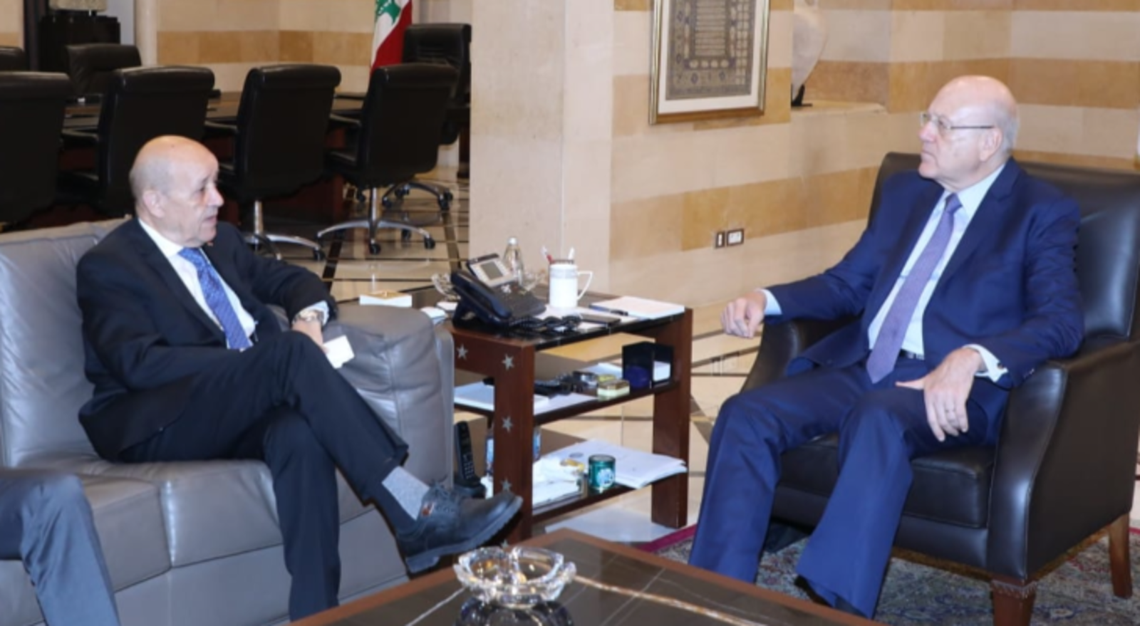 ميقاتي ولودريان أكّدا هاتفيًا أنّ نتائج المحادثات في بيروت إيجابية!