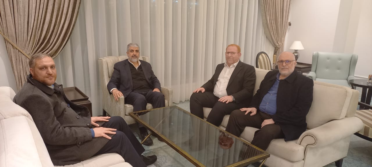 رئيس المكتب السياسي للجماعة الإسلامية في لبنان يلتقي مشعل..