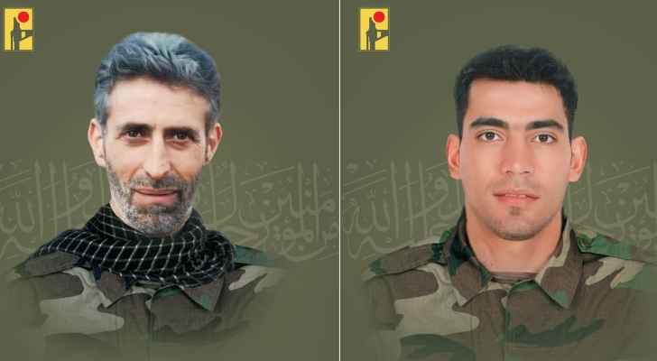 حزب الله ينعى عماد الرشعيني وحاتم جعفر من مدينة الهرمل في البقاع!