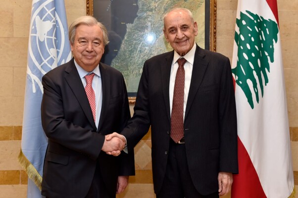 بري بعد لقاء غوتيريس: على العدو الانسحاب من الأراضي التي لا تزال تحتلها ووقف خروقاته!