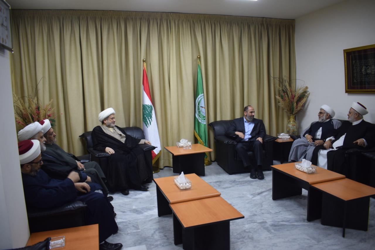 الأمين العام للجماعة الإسلامية الشيخ محمّد طقّوش يستقبل تجمّع العلماء المسلمين