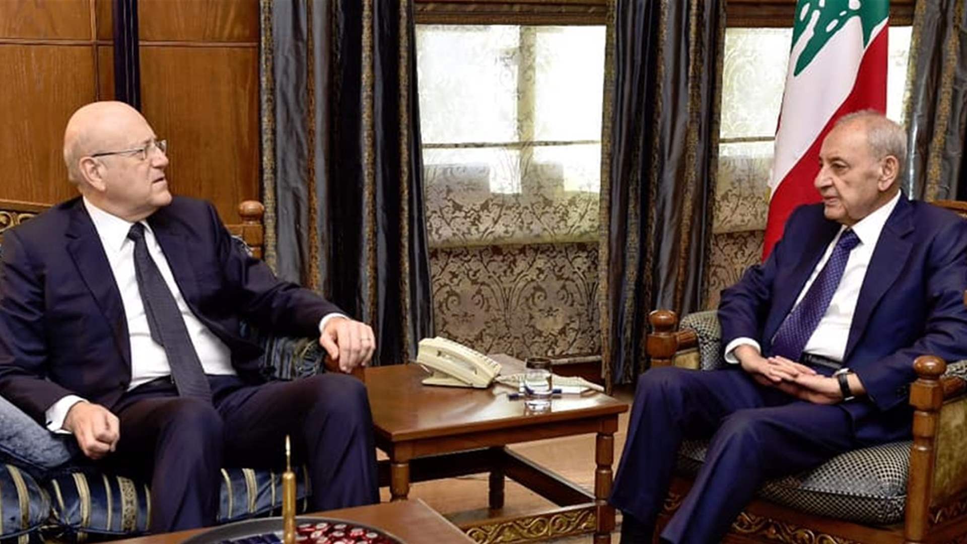 بري استقبل ميقاتي: عيّن حاكمًا جديدًا لمصرف لبنان!