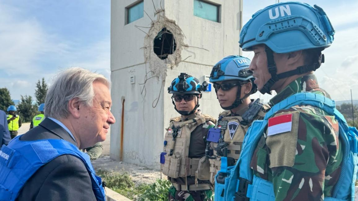 غوتيريس يشدد من جنوب لبنان على ضرورة انسحاب العدو الإسرائيلي!