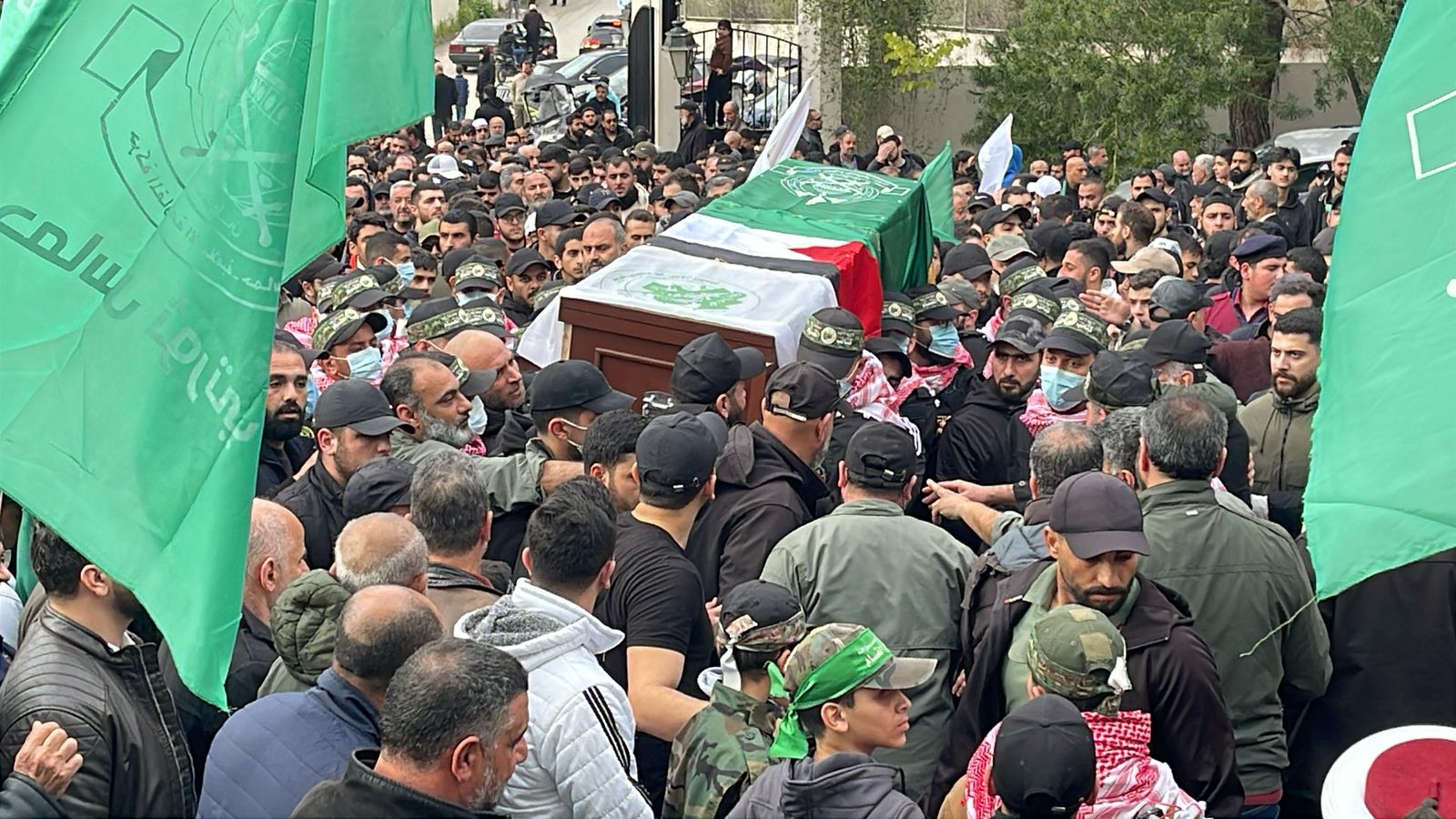 في مشهد مهيب ... حماس تشيّع الشهيد القائد محمد شاهين!